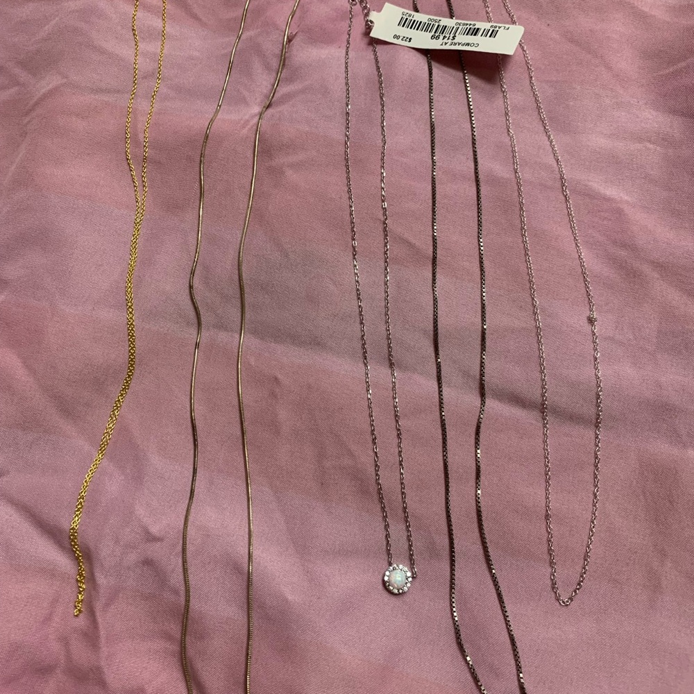 925 Silver Chains -5 Chains - image 1